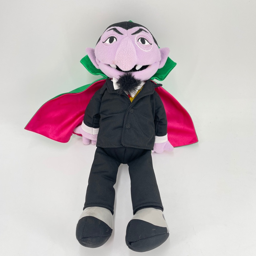 Gund Sesame Street Count von Count Plush 14" Vampire Stuffed Toy Doll 2015